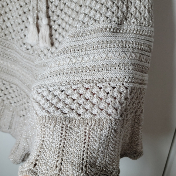 Spell & The Gypsy Atlantic Crochet Flutter Shorts Shell Size Medium | Boho Luxe - Picture 2 of 11